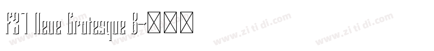 F37 Neue Grotesque B字体转换